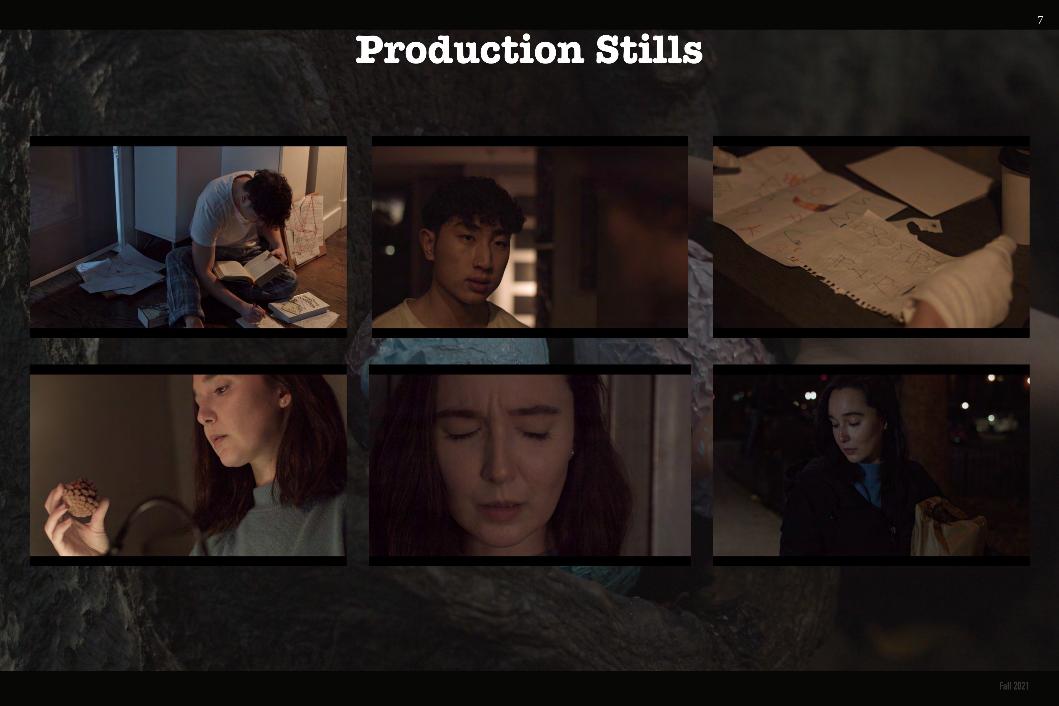 Production stills — interiors
