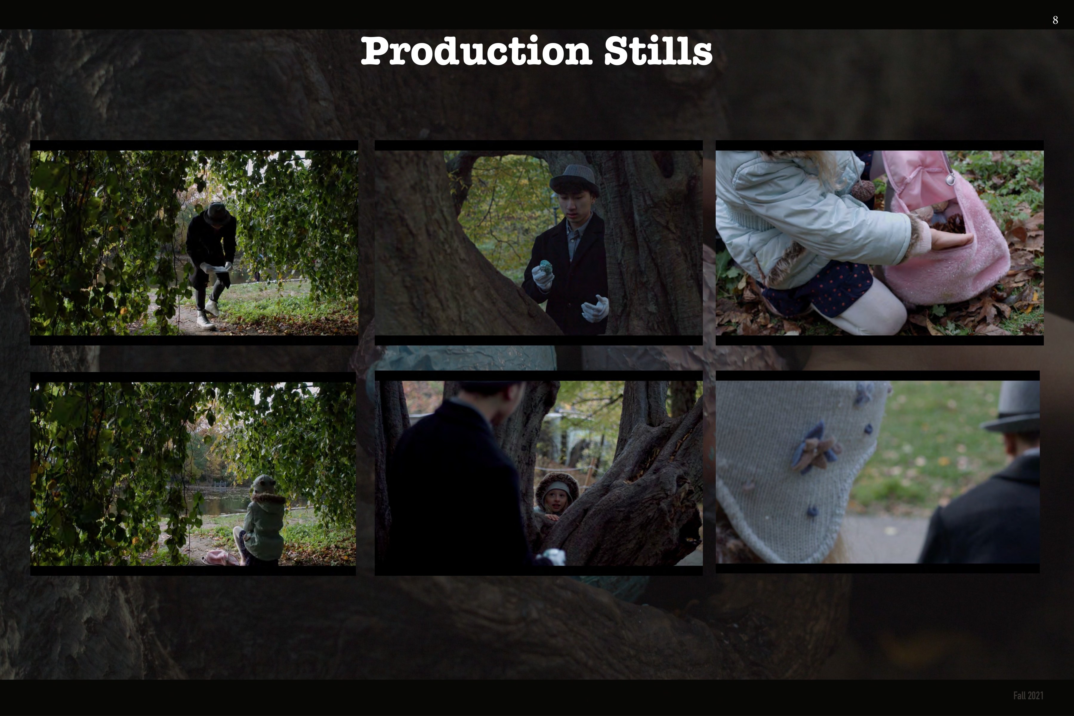 Production stills — the park
